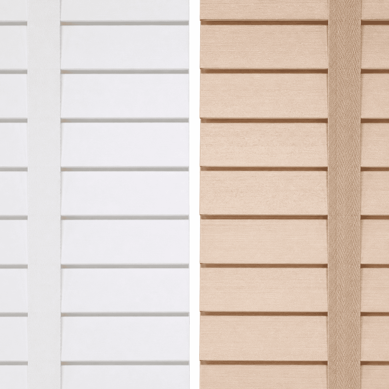 Houten jaloezieën 65 mm ABACHI in een stijlvol interieur